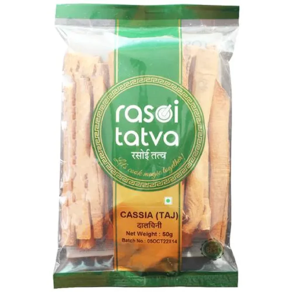 RASOI TATVA Cassia Cinnamon-Dalchini - 100percent Natural, 50 g-1.webp